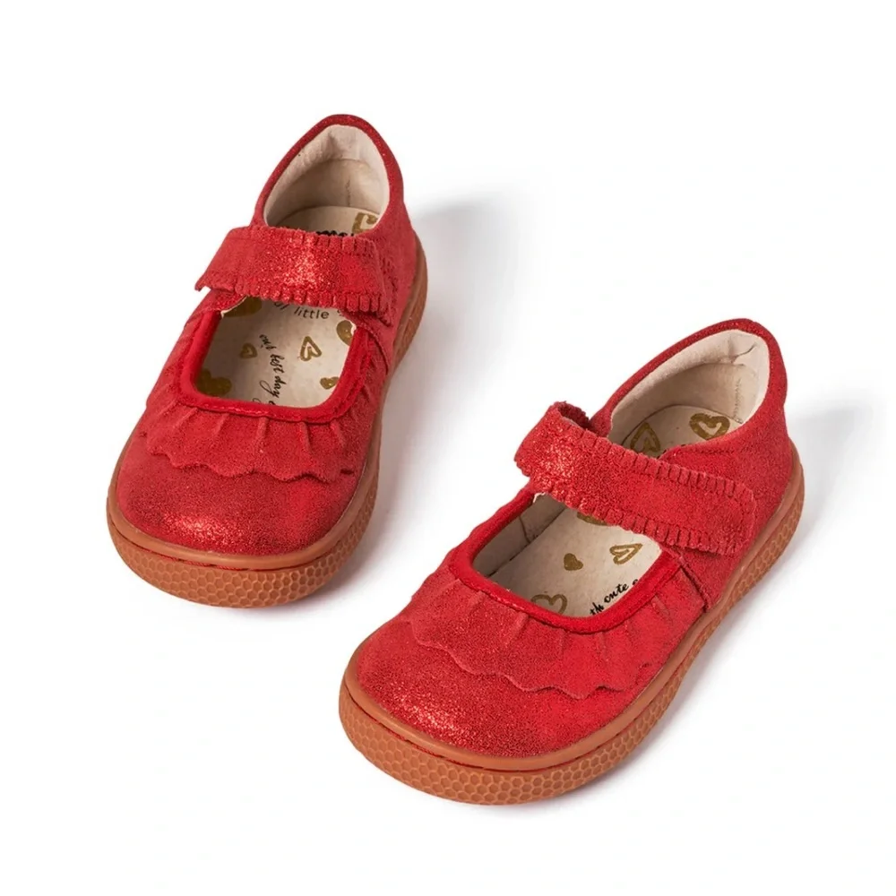 Livie and Luca Red RUCHE CLASSIC Mary Jane Size 11